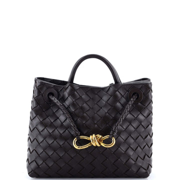 Bottega Veneta Andiamo Top Handle Bag Intrecciato Nappa Small