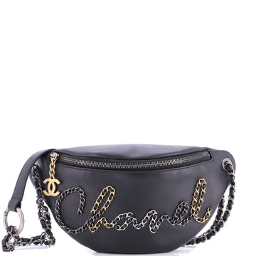 Chanel Chain Signe Waist Bag Calfskin
