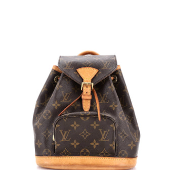 Louis Vuitton Vintage Montsouris Backpack Monogram Canvas PM
