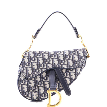 Christian Dior Saddle Handbag Oblique Canvas Mini
