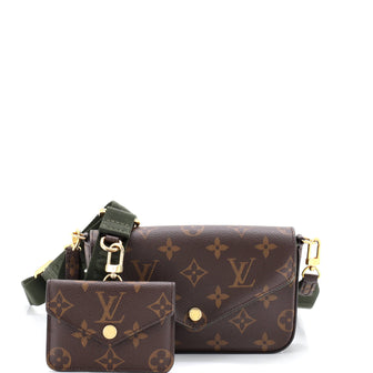 Louis Vuitton Felicie Strap & Go Handbag Monogram Canvas