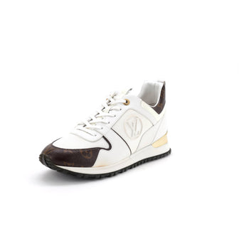 Louis Vuitton Women's Run Away Sneakers Mesh with Monogram Canvas and Leather