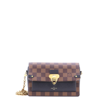 Louis Vuitton Vavin Chain Wallet NM Damier with Leather