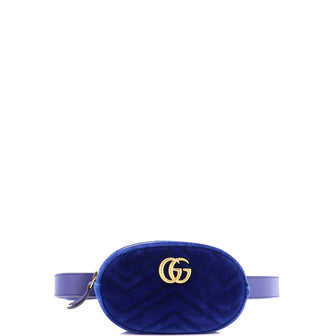 Gucci GG Marmont Belt Bag Matelasse Velvet