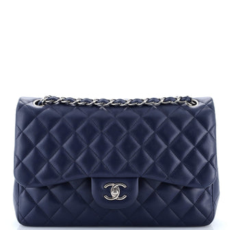 Chanel Classic Double Flap Bag Quilted Lambskin Jumbo