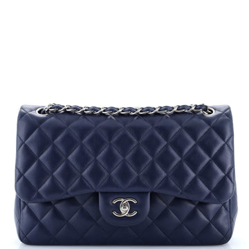 Chanel Classic Double Flap Bag Quilted Lambskin Jumbo