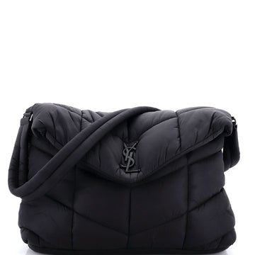 Saint Laurent Loulou Puffer Messenger Bag Quilted Econyl