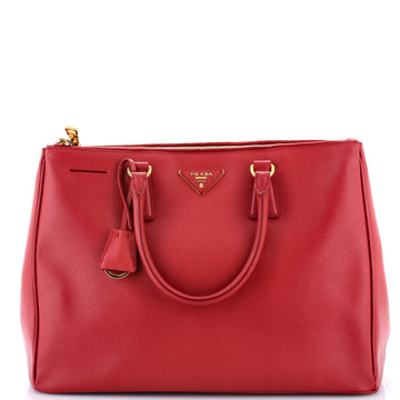Prada Double Zip Lux Tote Saffiano Leather Large
