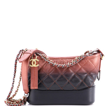 Chanel Gabrielle Hobo Quilted Ombre Goatskin Small