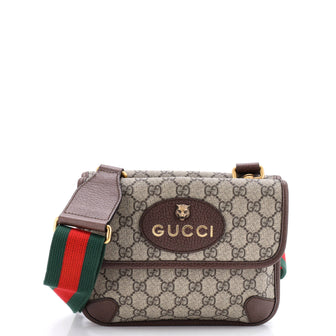 Gucci Neo Vintage Flap Messenger GG Coated Canvas Small