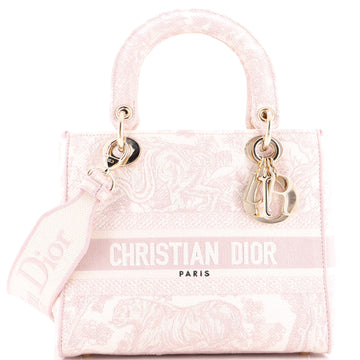 Christian Dior Toile de Jouy Lady D-Lite Bag Embroidered Canvas