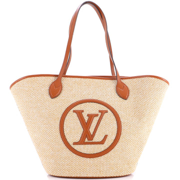 Louis Vuitton Saint Jacques NM Handbag Raffia and Leather