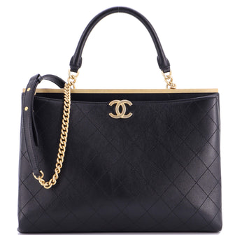 Chanel Coco Luxe Shopping Tote Quilted Calfskin Large