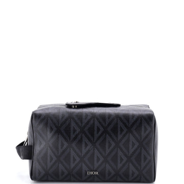 Christian Dior Lingot Toiletry Pouch CD Diamond Coated Canvas