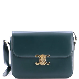 Celine Triomphe Shoulder Bag Smooth Calfskin Medium