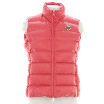 Moncler Women's Ghany Puffer Vest Quilted Polyamide with Down