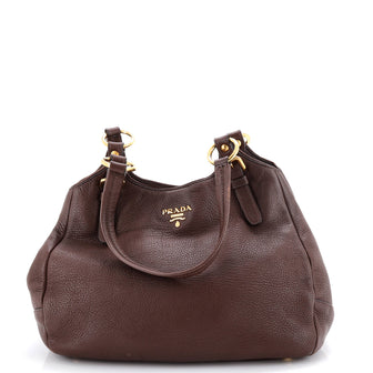 Prada Buckle Wing Tote Vitello Daino Medium