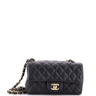 Chanel Classic Single Flap Bag Quilted Lambskin Mini