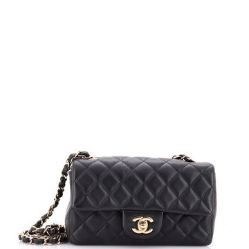 Chanel Classic Single Flap Bag Quilted Lambskin Mini