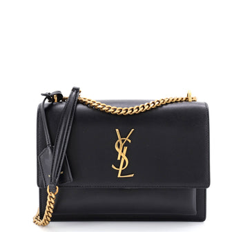Saint Laurent Sunset Crossbody Bag Leather Medium