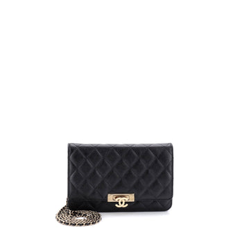 Chanel Golden Class Wallet on Chain Quilted Caviar