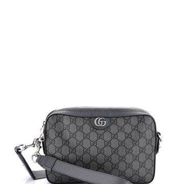 Gucci Ophidia Zip Wristlet Shoulder Bag GG Coated Canvas Small