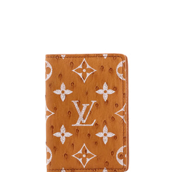 Louis Vuitton Pocket Organizer Monogram Ostrich