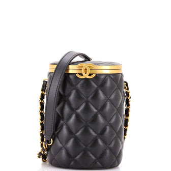 Chanel Crown Box Vanity Bag Quilted Lambskin Mini