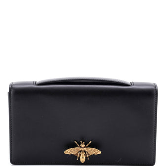 Christian Dior Bee Clutch Leather