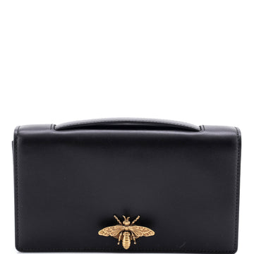 Christian Dior Bee Clutch Leather