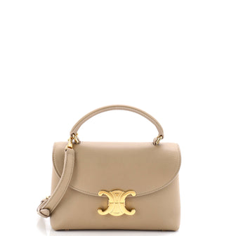 Celine Nino Top Handle Bag Leather Teen