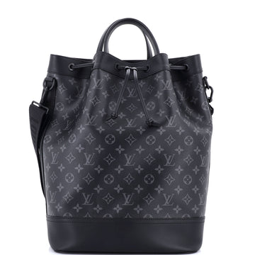 Louis Vuitton Maxi Noe Sling Bag Monogram Eclipse Canvas