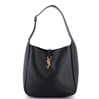 Saint Laurent Le 5 a 7 Supple Hobo Leather Small