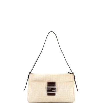 Fendi Vintage Pocket Shoulder Bag Zucca Canvas Small
