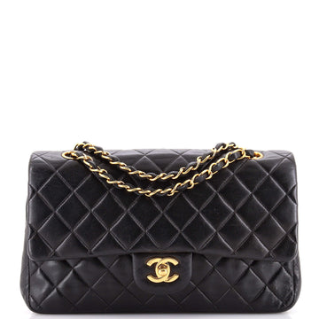 Chanel Vintage Classic Double Flap Bag Quilted Lambskin Medium