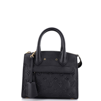 Louis Vuitton Pont Neuf Handbag Monogram Empreinte Leather Mini