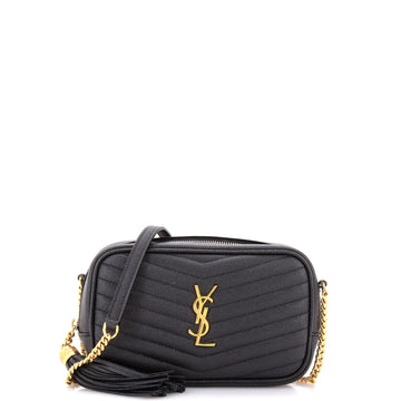 Saint Laurent LouLou Crossbody Bag Matelasse Chevron Leather Mini
