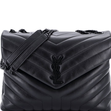Saint Laurent Loulou Shoulder Bag Matelasse Chevron Leather Medium