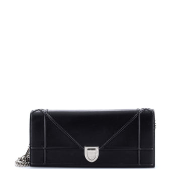 Christian Dior Diorama Chain Clutch Leather