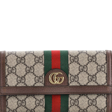 Gucci Ophidia Continental Wallet GG Coated Canvas