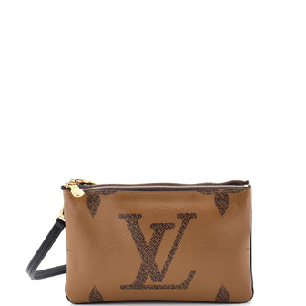 Louis Vuitton Double Zip Pochette Reverse Monogram Giant
