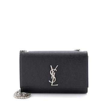 Saint Laurent Classic Monogram Crossbody Bag Grainy Leather Medium