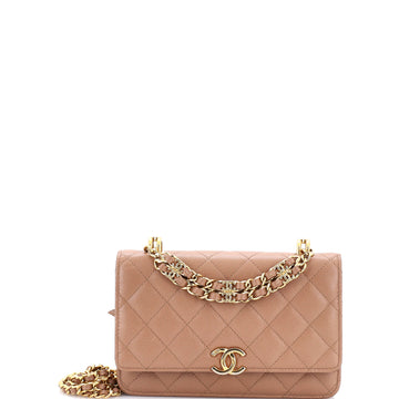 Chanel Coco First Wallet on Chain Quilted Caviar