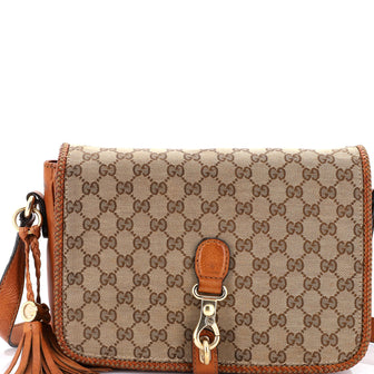 Gucci Marrakech Messenger Bag GG Canvas with Leather Medium