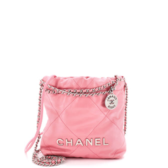Chanel 22 Chain Hobo Quilted Calfskin Mini