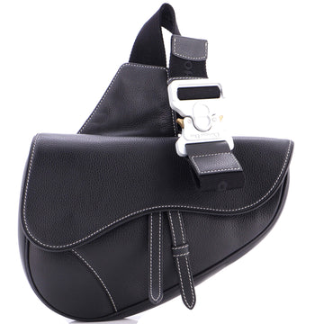 Christian Dior Saddle Crossbody Bag Leather Mini