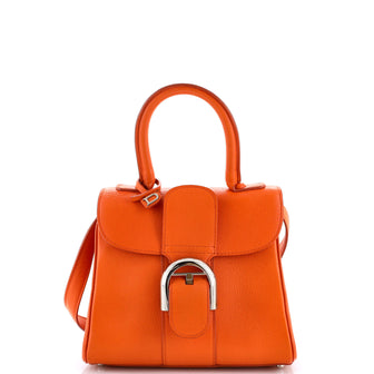 Delvaux Brillant Top Handle Bag Leather Mini