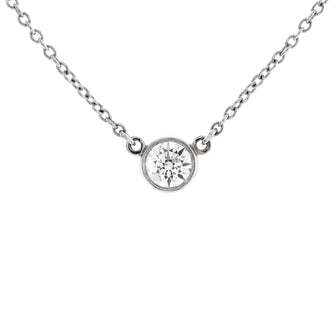 Tiffany & Co. Elsa Peretti Diamonds By The Yard Pendant Necklace Platinum with Diamond 0.20-0.29CT