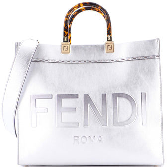 Fendi Sunshine Shopper Tote Leather Medium