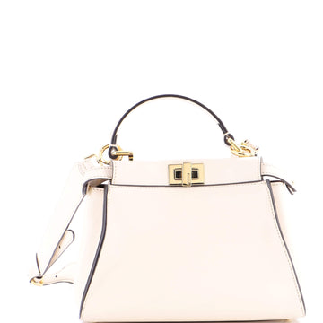 Fendi Peekaboo Bag Leather with Zucca Suede Interior Mini